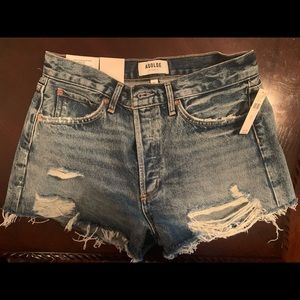 Brand new with tags AGOLDE Parker denim shorts - 27